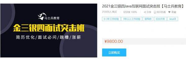 Java面试提升培训：2023金三银四Java互联网面试突击班