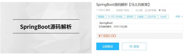 Java进阶课程：马士兵SpringBoot源码解析，看懂底层逻辑